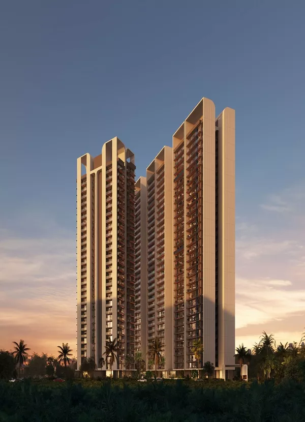 Aura The Aerth exterior view with premium design and clean facade
